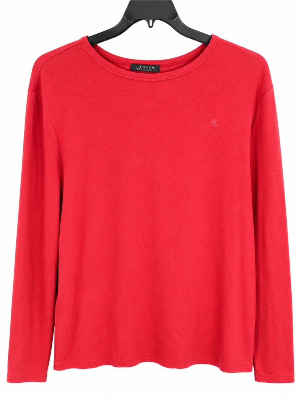 Lauren Ralph Lauren Women’s Red Crewneck Long Sleeve Top Plus Size 3X